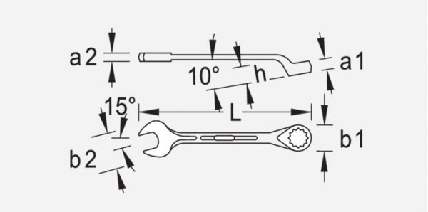Gedore 1B Metric Combination Spanner Wrench 29mm